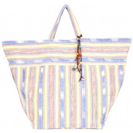 Samui Stripe Beach Bag - Yellow 1