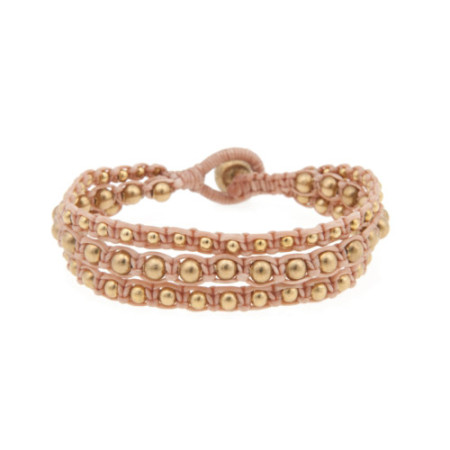 3 Strand Bracelet Beige 1