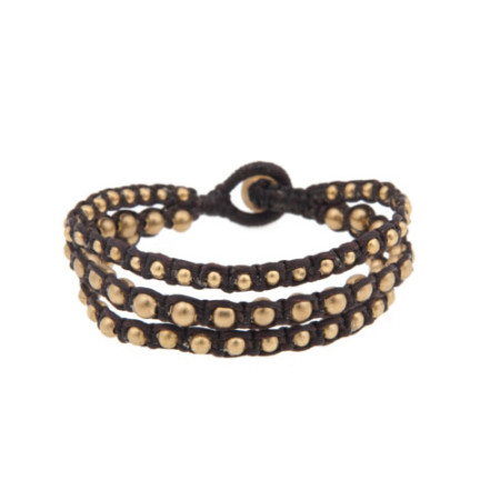 3 Strand Bracelet Brown 1