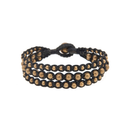 3 Strand Bracelet Black 1