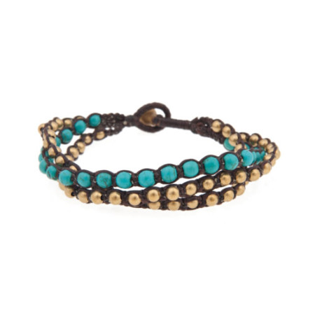 3 Strand Bracelet Turquoise 1