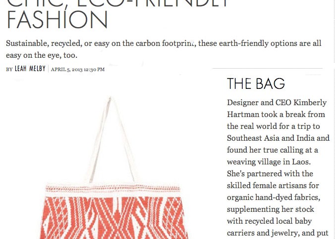 Elle.com Nicole Tote Coral April 2013 - JADEtribe / jade tribe